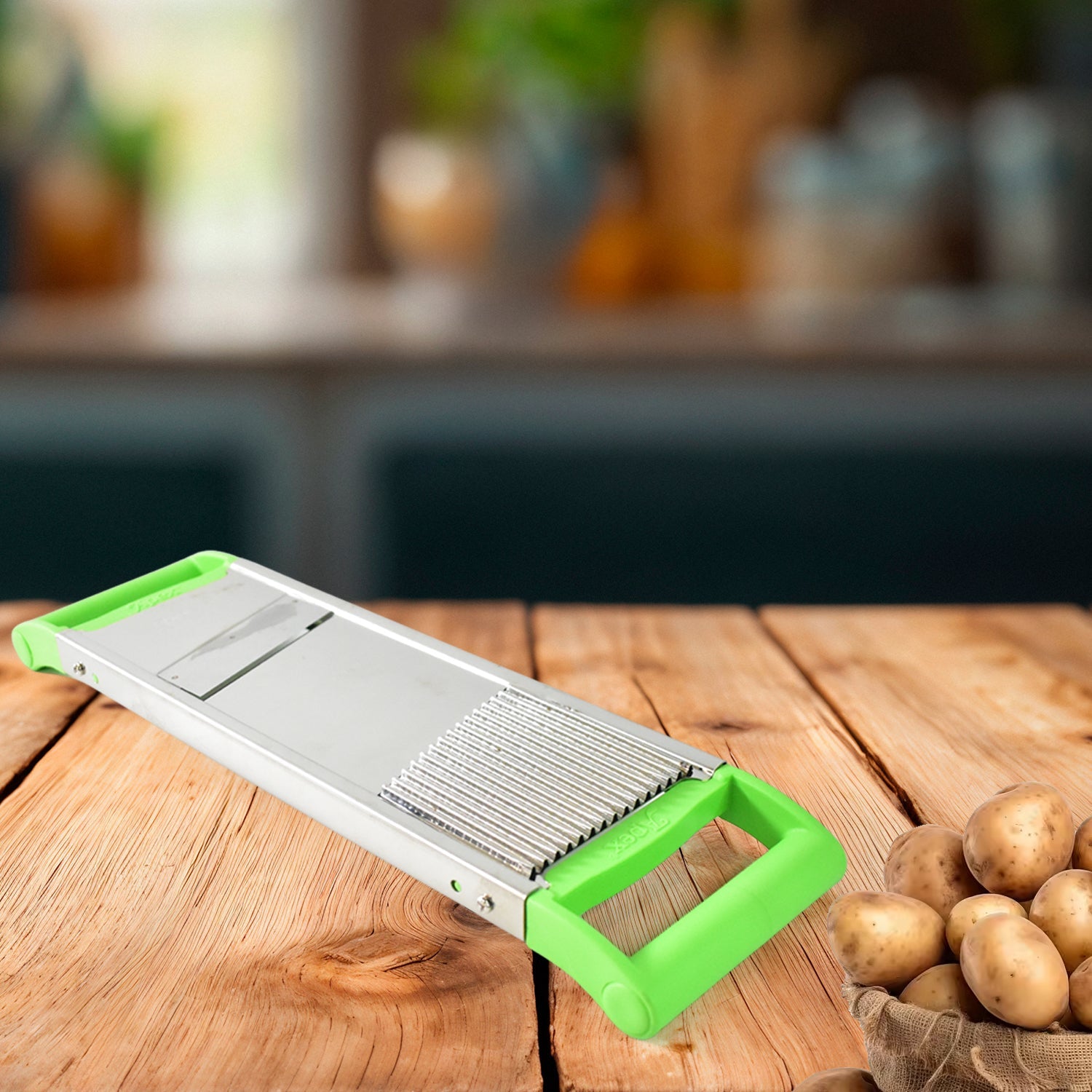 Apex Stainless Steel Vegetable Slicer (2-in-1) Apex Stainless Steel Vegetable Slicer (2-in-1)